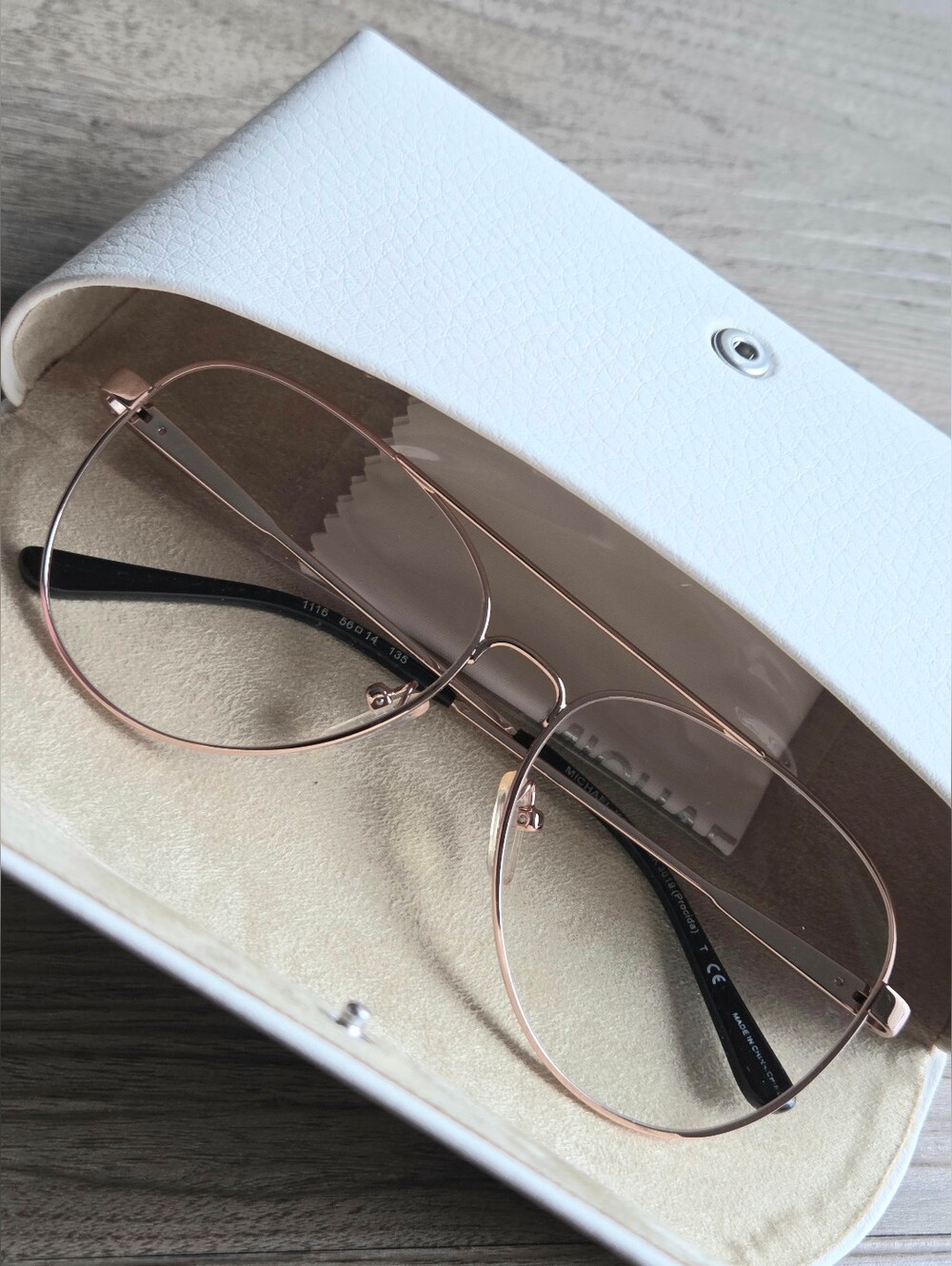 Michael Kors MK3019 Procidais Women's Rose Gold 1116 Aviator-Style Metal Glasses